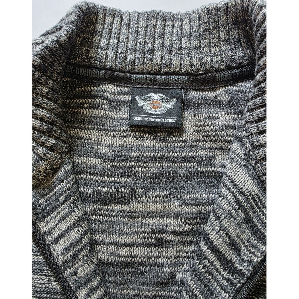 Harley Davidson  Woven Sweater 2x . Elbow Patchs . Excellent . Collectable